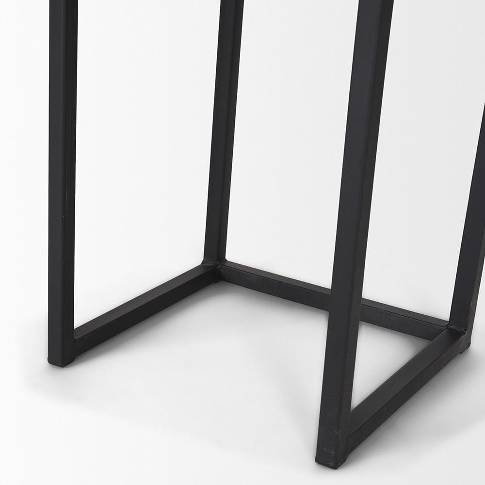 Mercana - Jadine Medium Brown Wood w/ Black Metal Rectangle Frames (Set of 2) - 70157 view 8