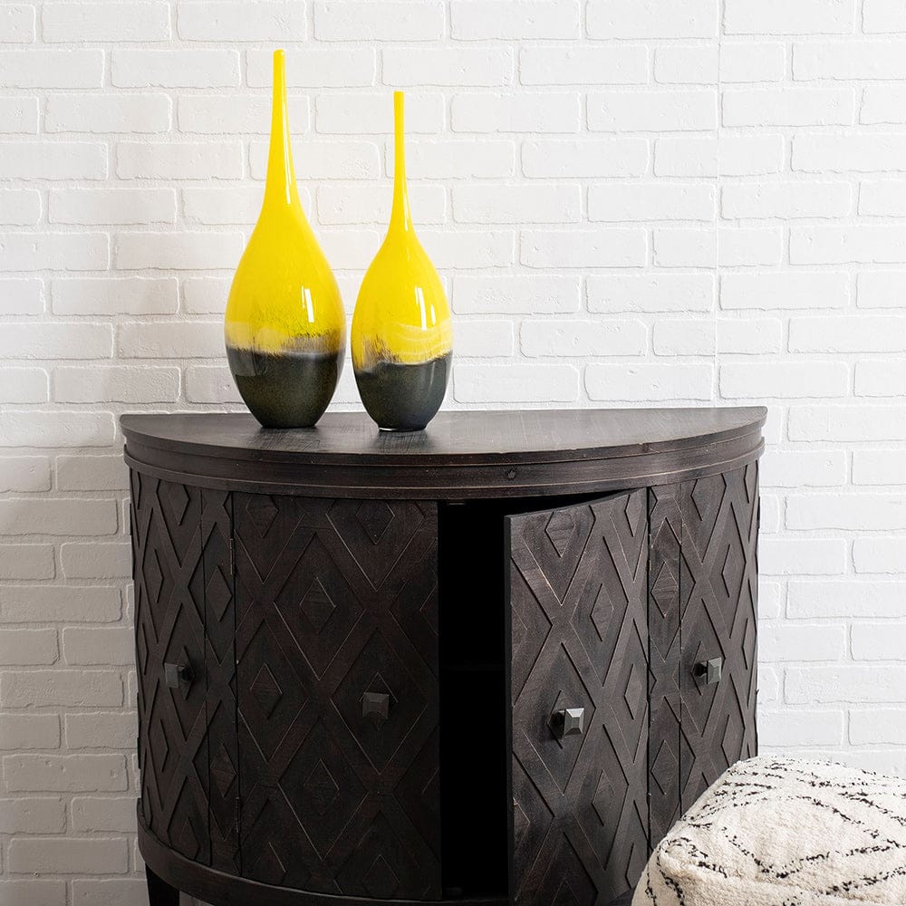 Mercana - Jasse Large Yellow/Gray Ombre Glass Vase - 30842 view 8