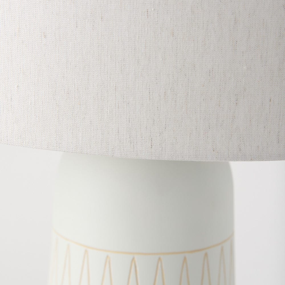 Mercana - Javier 18.0L x 18.0W x 30.75H Light Base W/Cream Shade Table Lamp - 69789 view 4