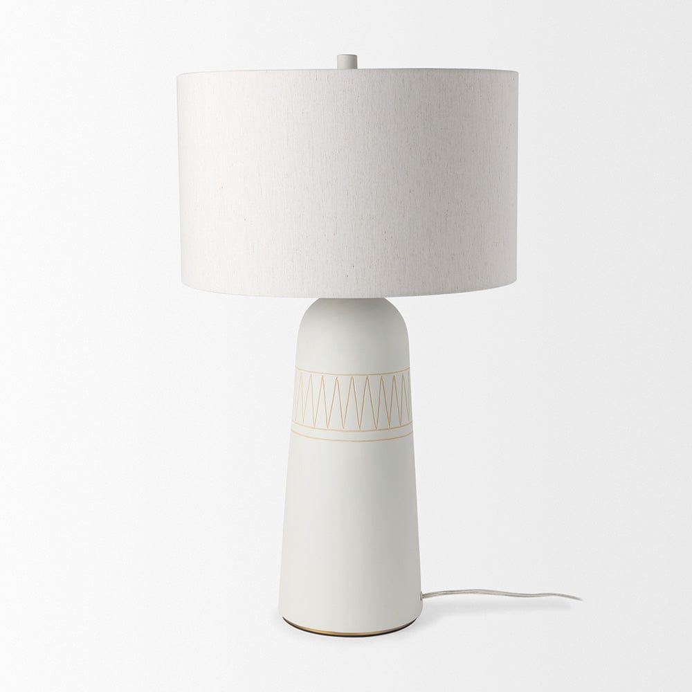 Mercana - Javier 18.0L x 18.0W x 30.75H Light Base W/Cream Shade Table Lamp - 69789 view 8