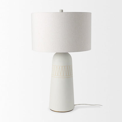 Mercana - Javier 18.0L x 18.0W x 30.75H Light Base W/Cream Shade Table Lamp - 69789 view 8