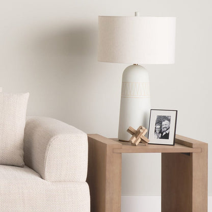 Mercana - Javier 18.0L x 18.0W x 30.75H Light Base W/Cream Shade Table Lamp - 69789 view 10