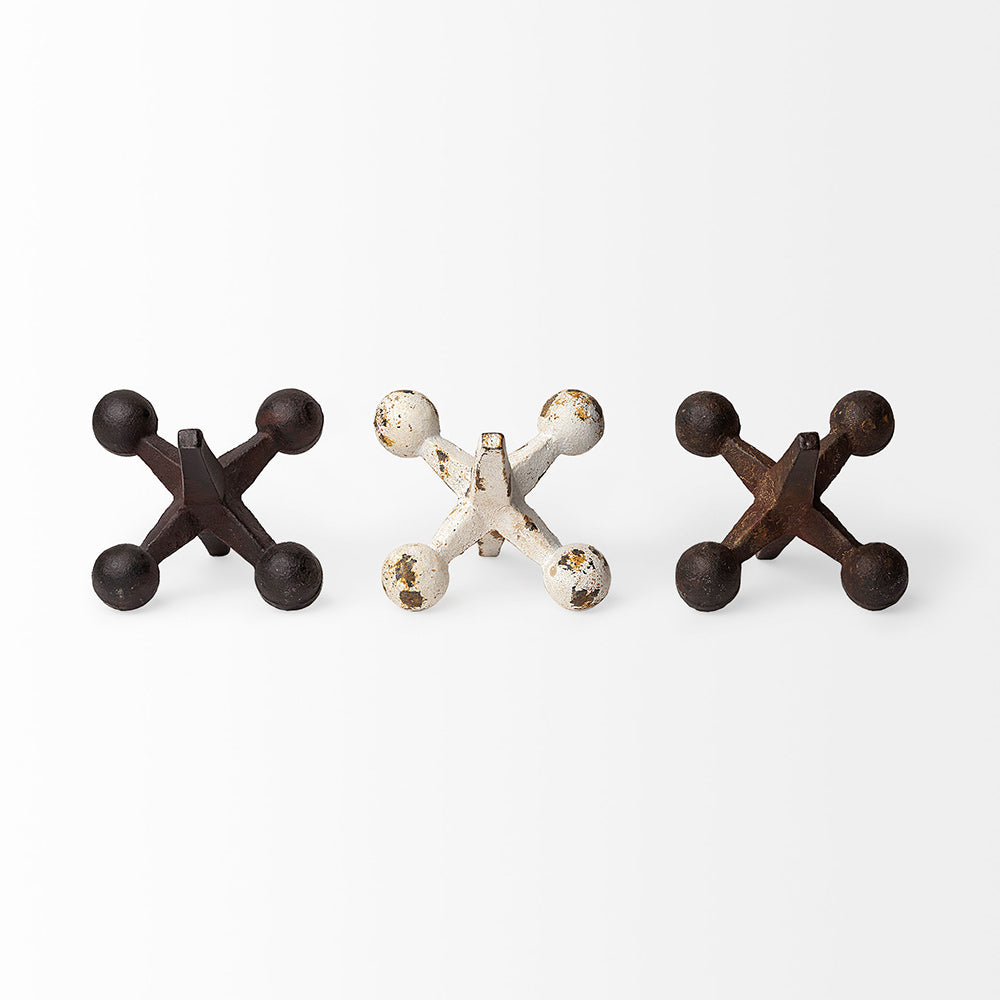 Mercana - Jax 8L x 7W Cast Iron Metal Jacks (Set of 3) - 57164 view 2