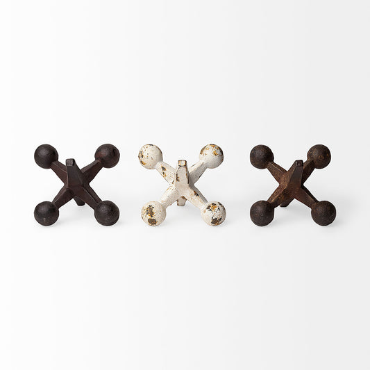 Mercana - Jax 8L x 7W Cast Iron Metal Jacks (Set of 3) - 57164 view 2