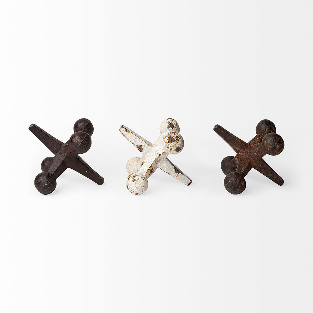Mercana - Jax 8L x 7W Cast Iron Metal Jacks (Set of 3) - 57164 view 3