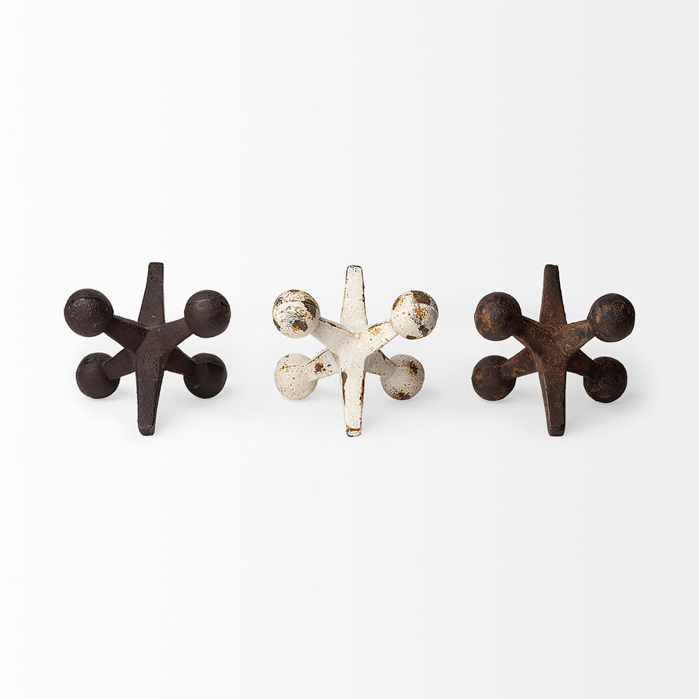 Mercana - Jax 8L x 7W Cast Iron Metal Jacks (Set of 3) - 57164 view 4