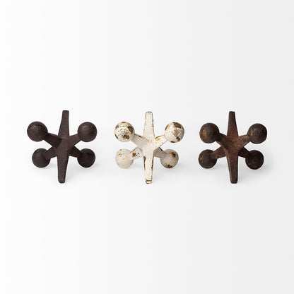 Mercana - Jax 8L x 7W Cast Iron Metal Jacks (Set of 3) - 57164 view 4