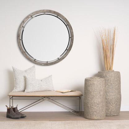 Mercana - Jayden Cream w/ Black Print Linen Lumbar Decorative Pillow Cover - 70314 view 8