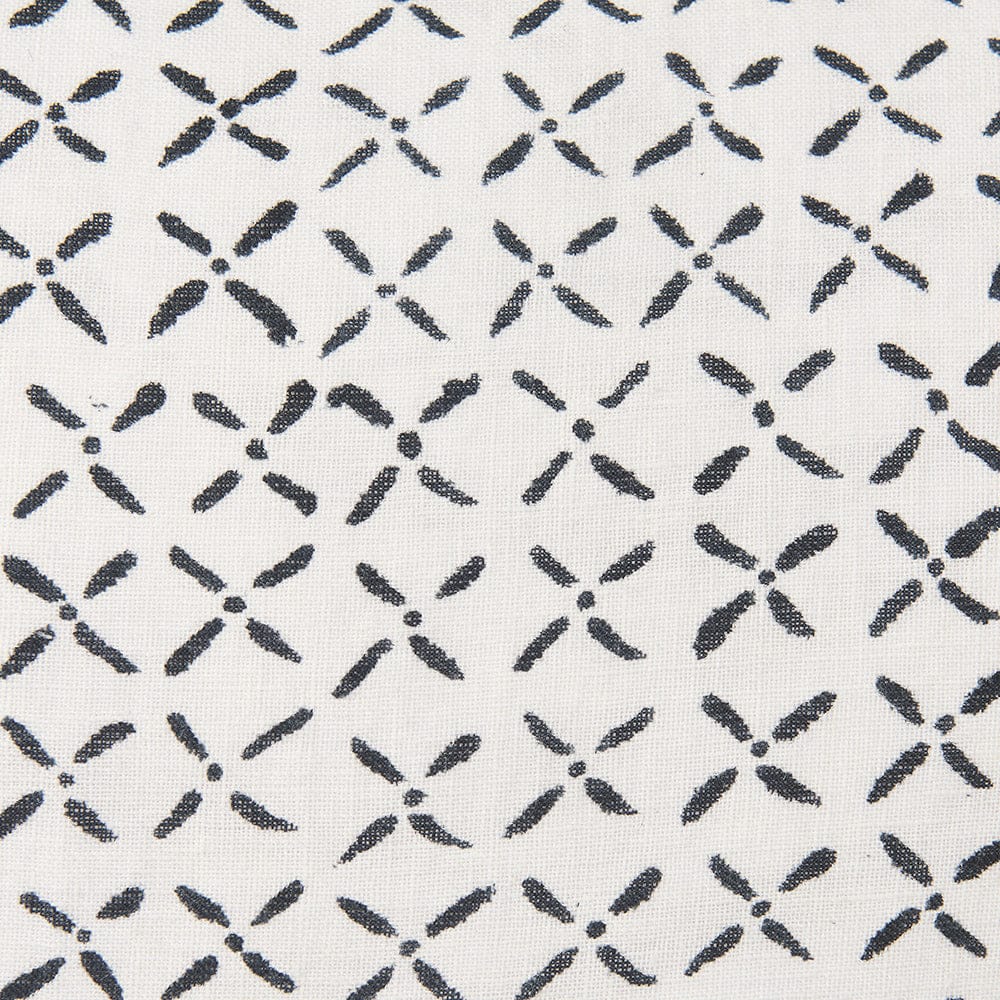 Mercana - Jayden Cream w/ Black Print Linen Square Decorative Pillow Cover - 70313 view 6