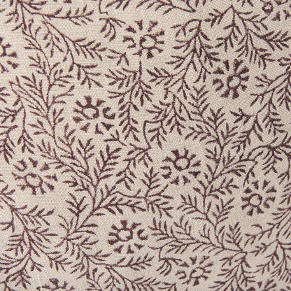 Mercana - Jayne Beige w/ Merlot Print Linen Lumbar Decorative Pillow Cover - 70316 view 6