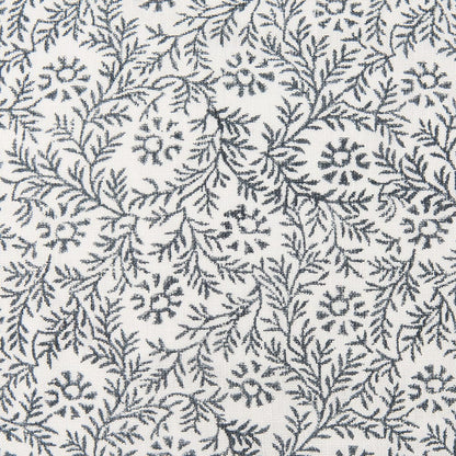 Mercana - Jayne Cream w/ Indigo Print Linen Lumbar Decorative Pillow Cover - 70318 view 6