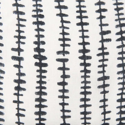 Mercana - Jenna Cream w/ Black Print Linen Square Decorative Pillow Cover - 70321 view 6