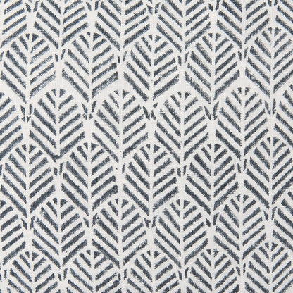 Mercana - Jennelle Cream w/ Indigo Print Linen Square Decorative Pillow Cover - 70319 view 6