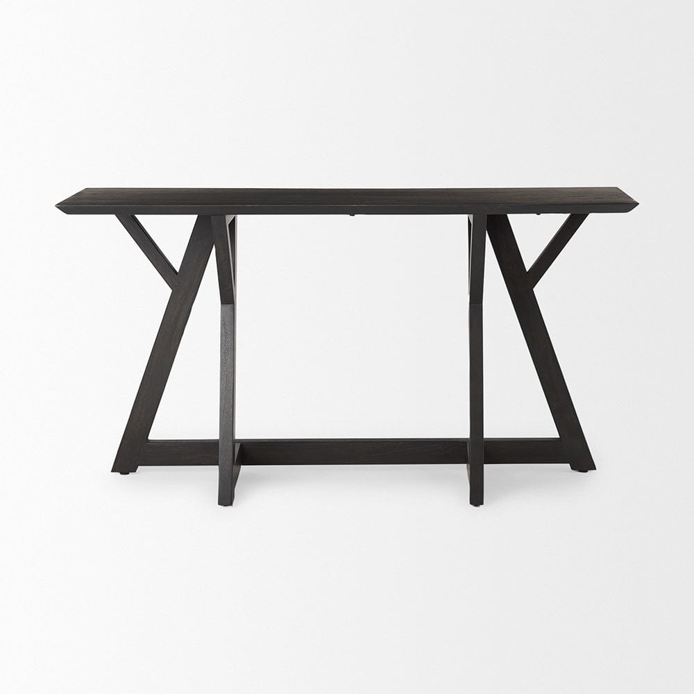 Mercana - Jennings 54.0L x 16.0W x 29.5H Dark Brown Wood Console Table - 69637 view 2