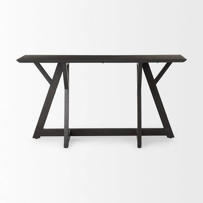 Mercana - Jennings 54.0L x 16.0W x 29.5H Dark Brown Wood Console Table - 69637 view 2