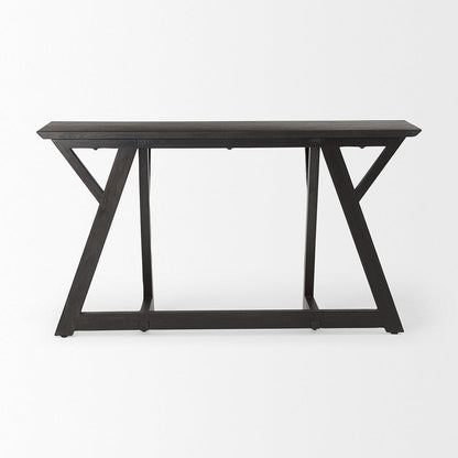 Mercana - Jennings 54.0L x 16.0W x 29.5H Dark Brown Wood Console Table - 69637 view 4