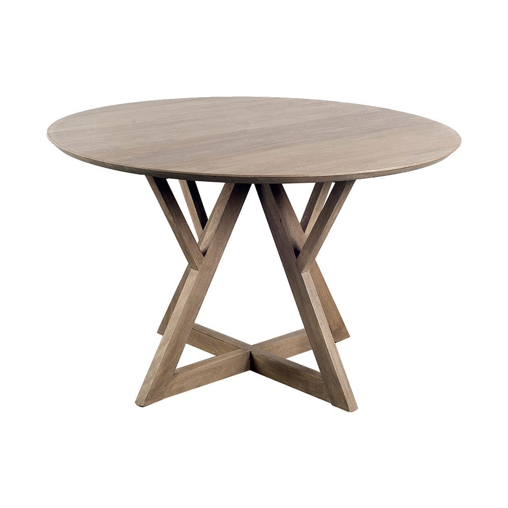 Mercana - Jennings II 48" Round Brown Solid Wood Table Top & Base Dining Table - 67492 view 1