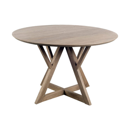 Mercana - Jennings II 48" Round Brown Solid Wood Table Top & Base Dining Table - 67492 view 1