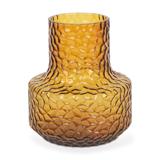Mercana - Jolene Short Amber Glass Vase - 70366_CLOSEOUT view 1