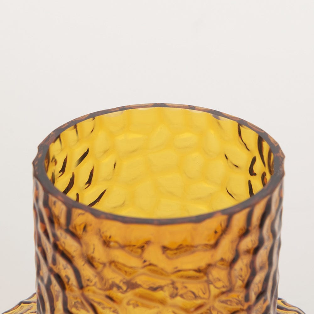 Mercana - Jolene Short Amber Glass Vase - 70366_CLOSEOUT view 5