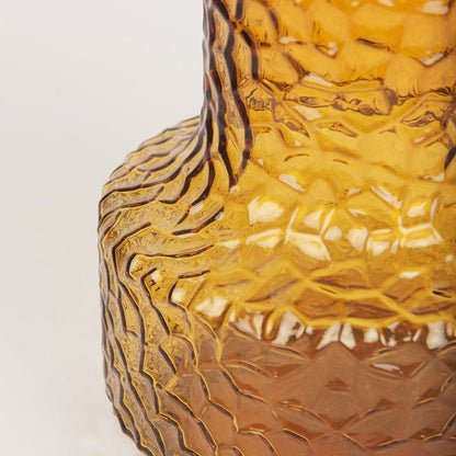 Mercana - Jolene Short Amber Glass Vase - 70366_CLOSEOUT view 6