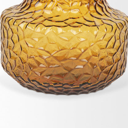 Mercana - Jolene Short Amber Glass Vase - 70366_CLOSEOUT view 7