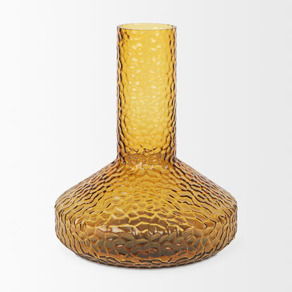 Mercana - Jolene Tall Amber Glass Vase - 70367 view 2