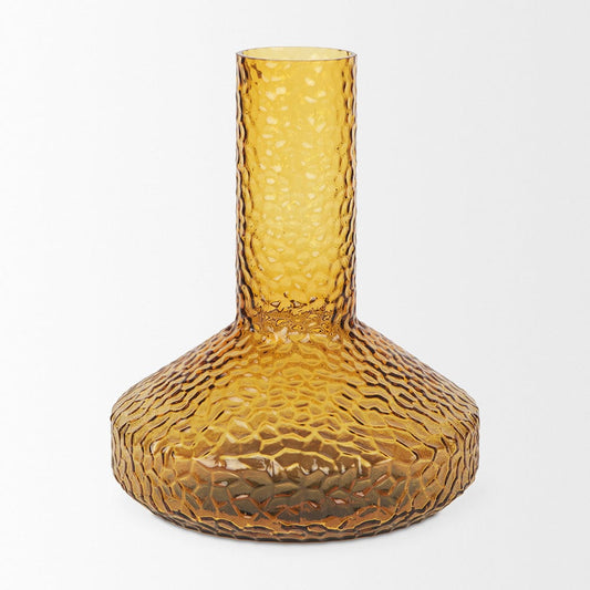 Mercana - Jolene Tall Amber Glass Vase - 70367 view 2