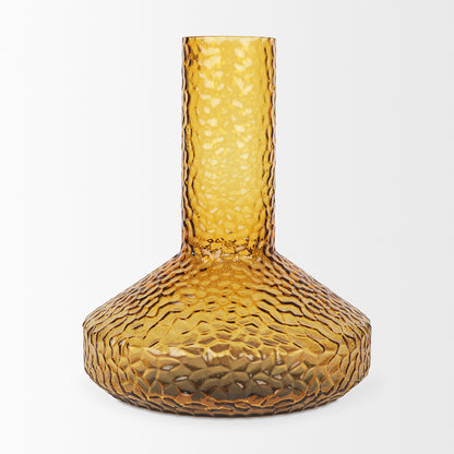 Mercana - Jolene Tall Amber Glass Vase - 70367 view 3