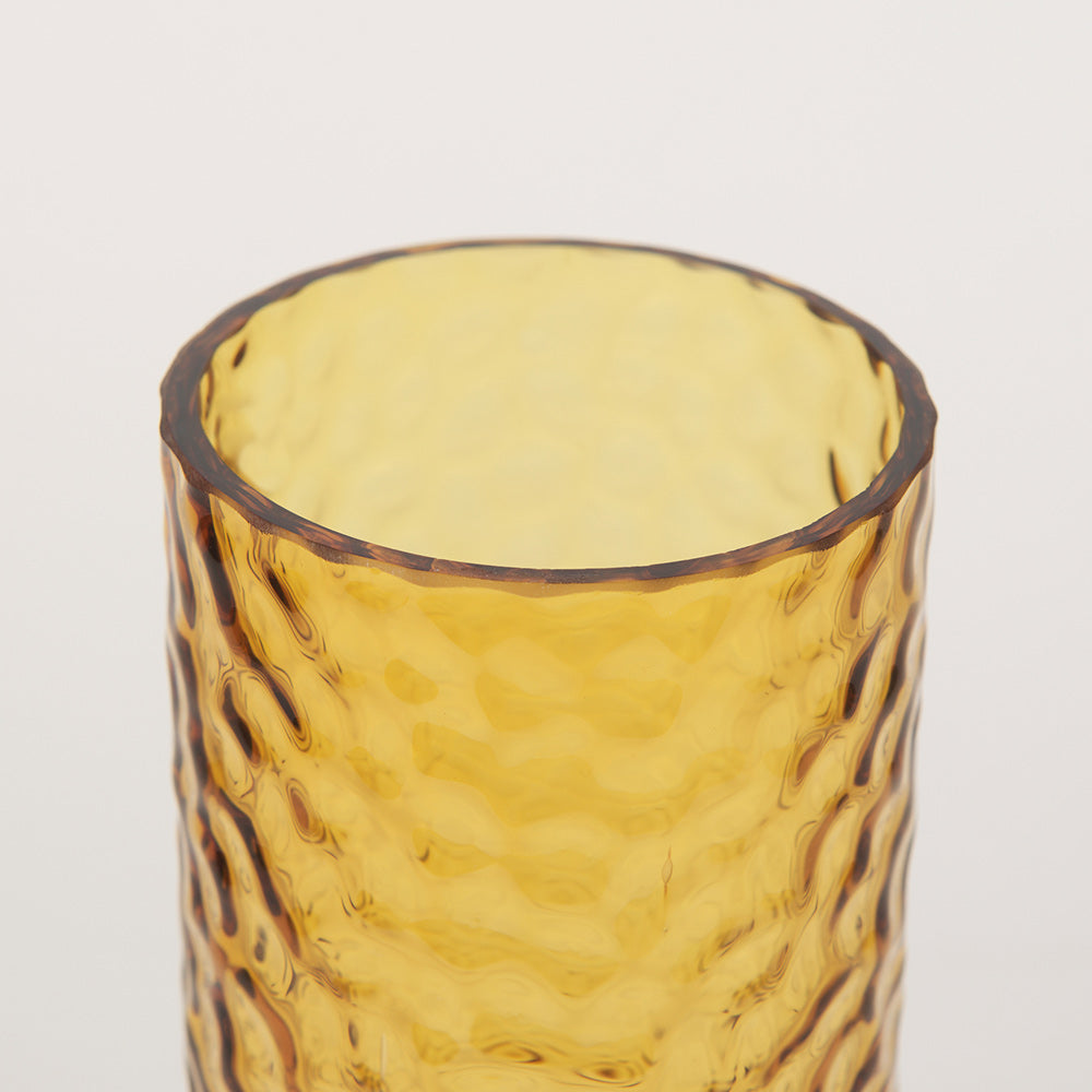 Mercana - Jolene Tall Amber Glass Vase - 70367 view 4