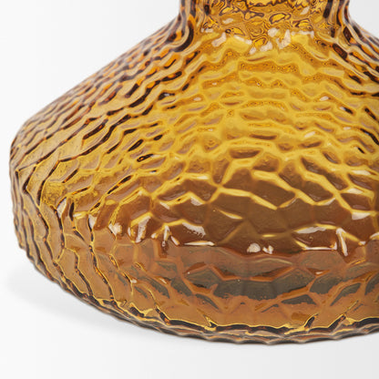 Mercana - Jolene Tall Amber Glass Vase - 70367 view 7