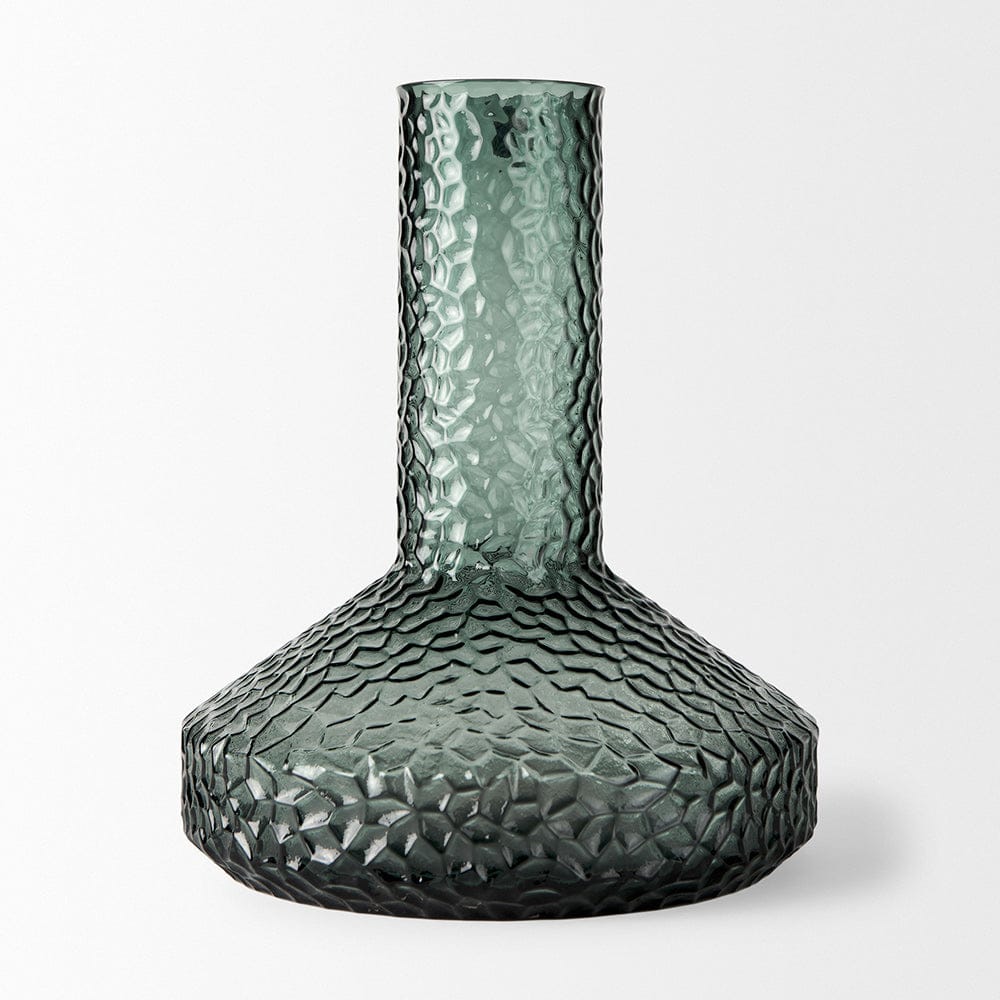 Mercana - Jolene Tall Green Glass Vase - 70365_CLOSEOUT view 3