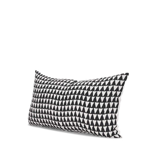 Mercana - Jolie Cream w/ Black Print Linen Lumbar Decorative Pillow Cover - 70310 view 1