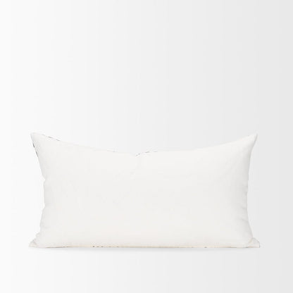Mercana - Jolie Cream w/ Black Print Linen Lumbar Decorative Pillow Cover - 70310 view 4