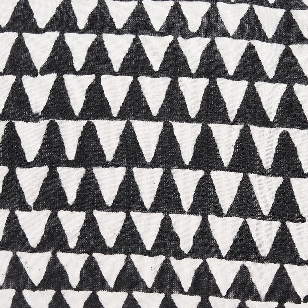 Mercana - Jolie Cream w/ Black Print Linen Lumbar Decorative Pillow Cover - 70310 view 6