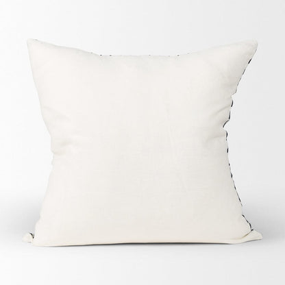 Mercana - Jolie Cream w/ Black Print Linen Square Decorative Pillow Cover - 70309 view 4