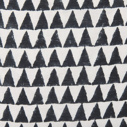 Mercana - Jolie Cream w/ Black Print Linen Square Decorative Pillow Cover - 70309 view 6