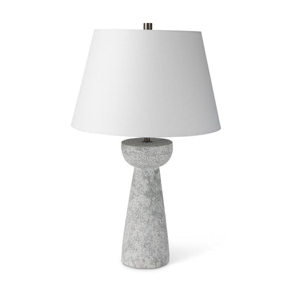 Mercana - Julia 16.0L x 16.0W x 27.0H Gray Antique Painted Cement Table Lamp - 69706 view 1