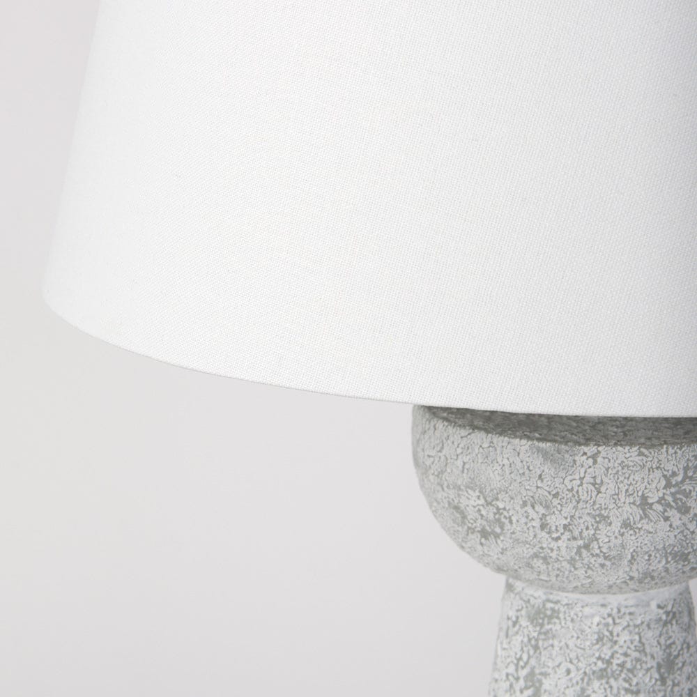 Mercana - Julia 16.0L x 16.0W x 27.0H Gray Antique Painted Cement Table Lamp - 69706 view 6