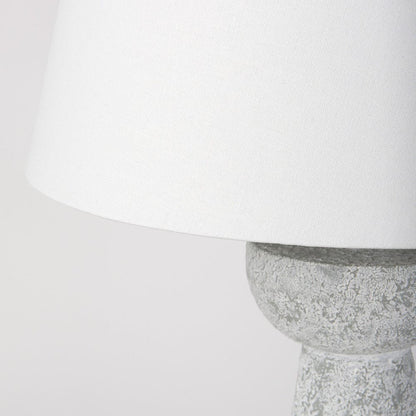 Mercana - Julia 16.0L x 16.0W x 27.0H Gray Antique Painted Cement Table Lamp - 69706 view 6