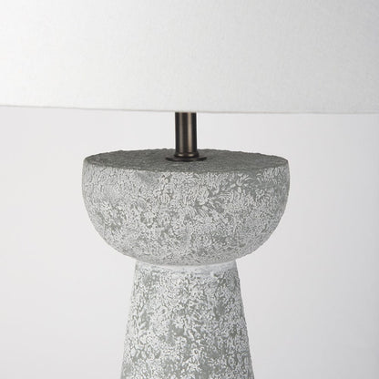 Mercana - Julia 16.0L x 16.0W x 27.0H Gray Antique Painted Cement Table Lamp - 69706 view 7