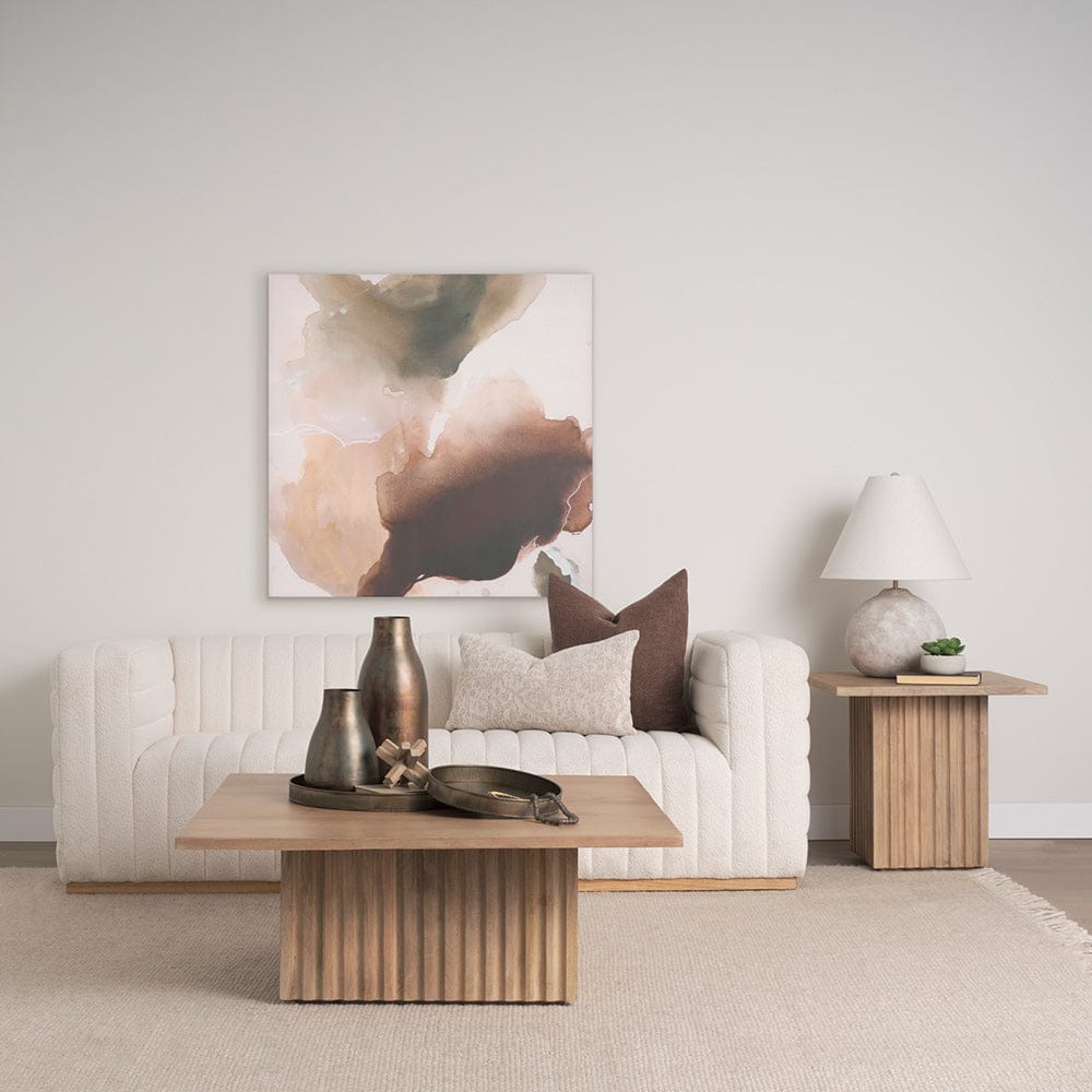 Mercana - June Light Brown Wood w/ Fluting Square Coffee Table - 70632-AB view 10