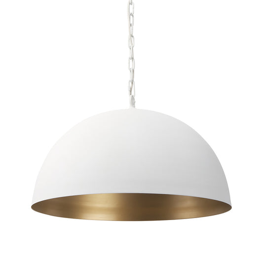 Mercana - Juniper 24" Round White Dome Pendant Light - 70102 view 1
