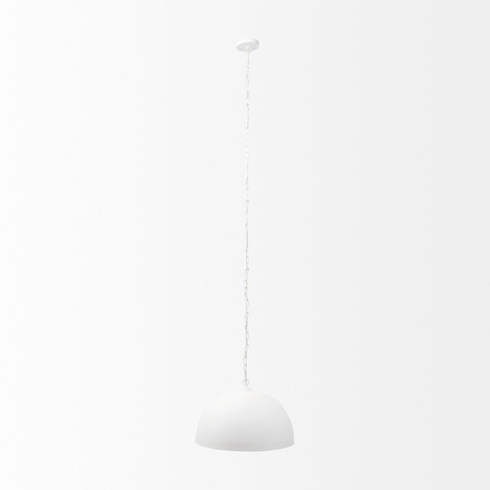 Mercana - Juniper 24" Round White Dome Pendant Light - 70102 view 2