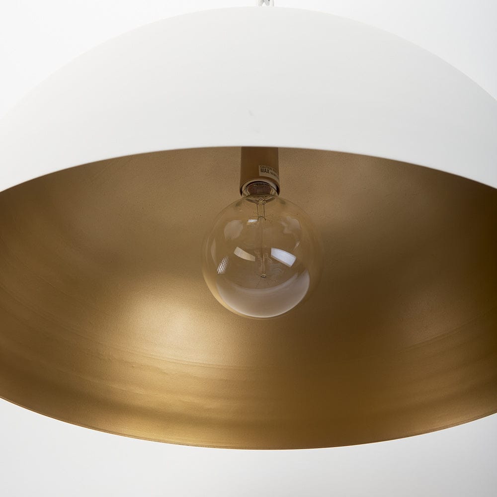 Mercana - Juniper 24" Round White Dome Pendant Light - 70102 view 6