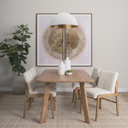 Mercana - Juniper 24" Round White Dome Pendant Light - 70102 view 7