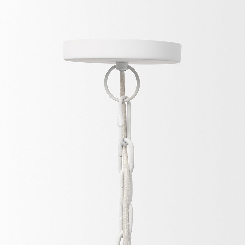 Mercana - Juniper 36" Round White Dome Pendant Light - 70103 view 3