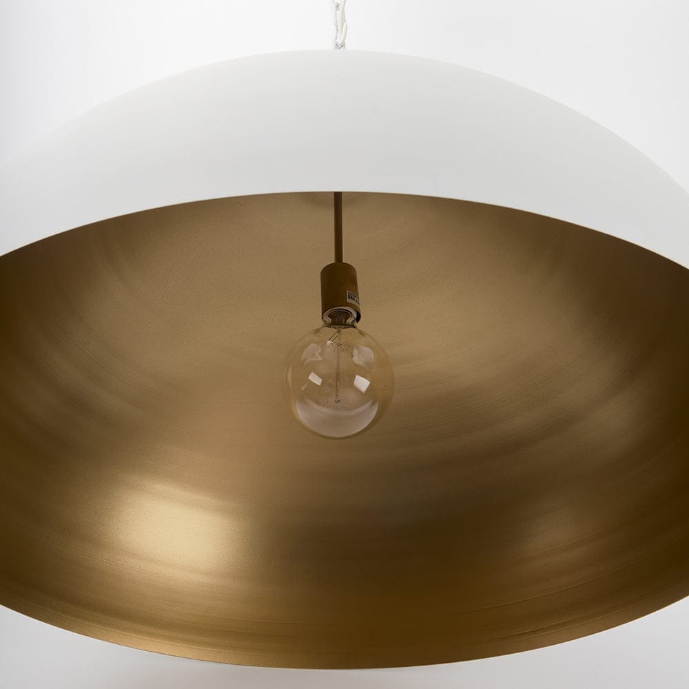 Mercana - Juniper 36" Round White Dome Pendant Light - 70103 view 6