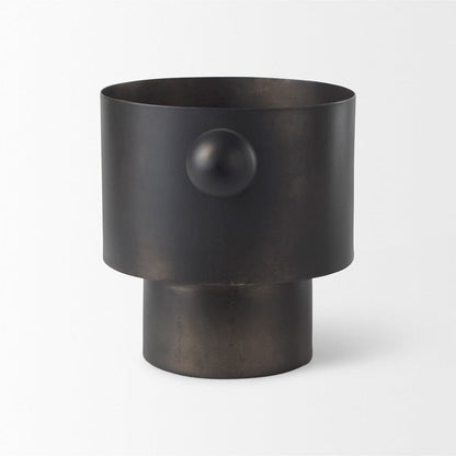Mercana - Juno 6.5H Medium Black Iron Vase - 69870 view 3