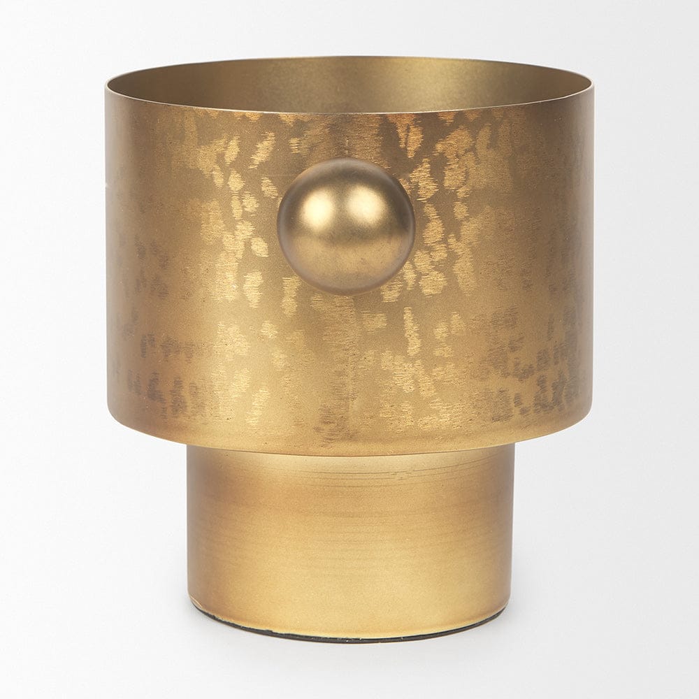 Mercana - Juno 6.5H Medium Gold Iron Medium Vase - 69866_CLOSEOUT view 3